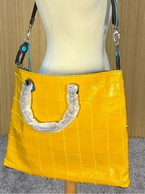 Gabs G43 Yellow Crossbody Purse Italian Leather NWT
